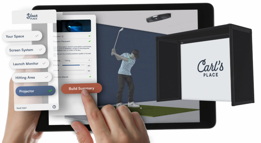 Luxury Golf Simulator integrated by Smart and Elegant Solutions