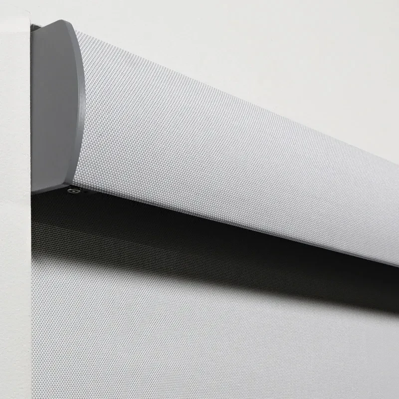 Draper FlexStyle Cassette enclosing the shade roll